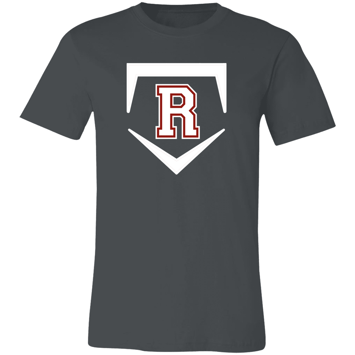 rally-softball-rally-base-original-white-bella-canvas-unisex-jersey-short-sleeve-t-shirt — Asphalt — Front — source sha256 ceb912a87eff06d5f2eb5c15eb6a9018fd3b99bbde6dfbbe3be4c4ba2f02d317 — Color position 2