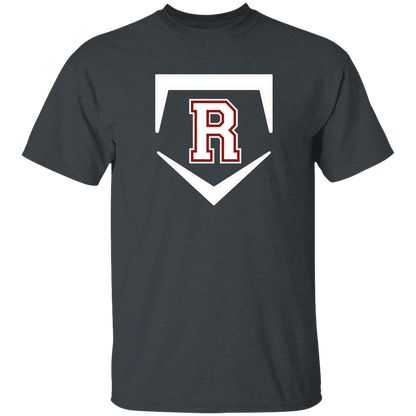rally-softball-rally-base-original-white-gildan-5-3-oz-t-shirt — Dark Heather — Front — source sha256 da6776c22b44b547ad9352b304f9f4983dfc963bdca11f83fecd769d4bf3367a — Color position 2