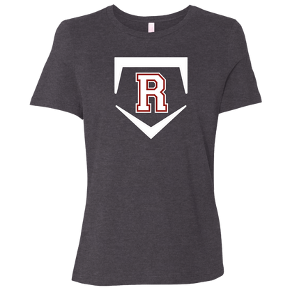 rally-softball-rally-base-original-white-bella-canvas-ladies-relaxed-jersey-short-sleeve-t-shirt — Dark Grey Heather — Front — source sha256 eeddf1aa8fdcc2e1f158f043424d9d7f6951b954e80f395bfd9da4dcbda7620b — Color position 2