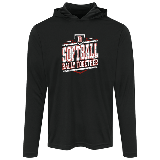 rally-softball-rally-base-rally-together-white-sport-tek-mens-competitor-hooded-tee — Black — Front — source sha256 2fa108dc52c1f69b8664bdb2210e947a63746c4149907a9c507cc5c8b7f96269 — Color position 1