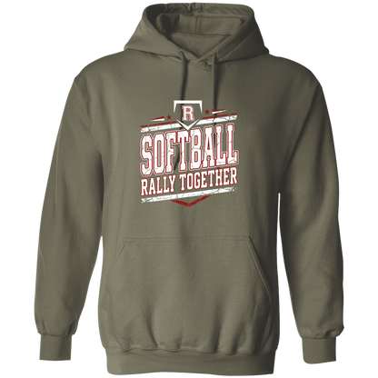 rally-softball-rally-base-rally-together-white-gildan-pullover-hoodie — Military Green — Front — source sha256 7c7c3dfa7b7ca1c7acbaba026213e1c493f69dbf1e37ee03e22af246cf037d4f — Color position 3