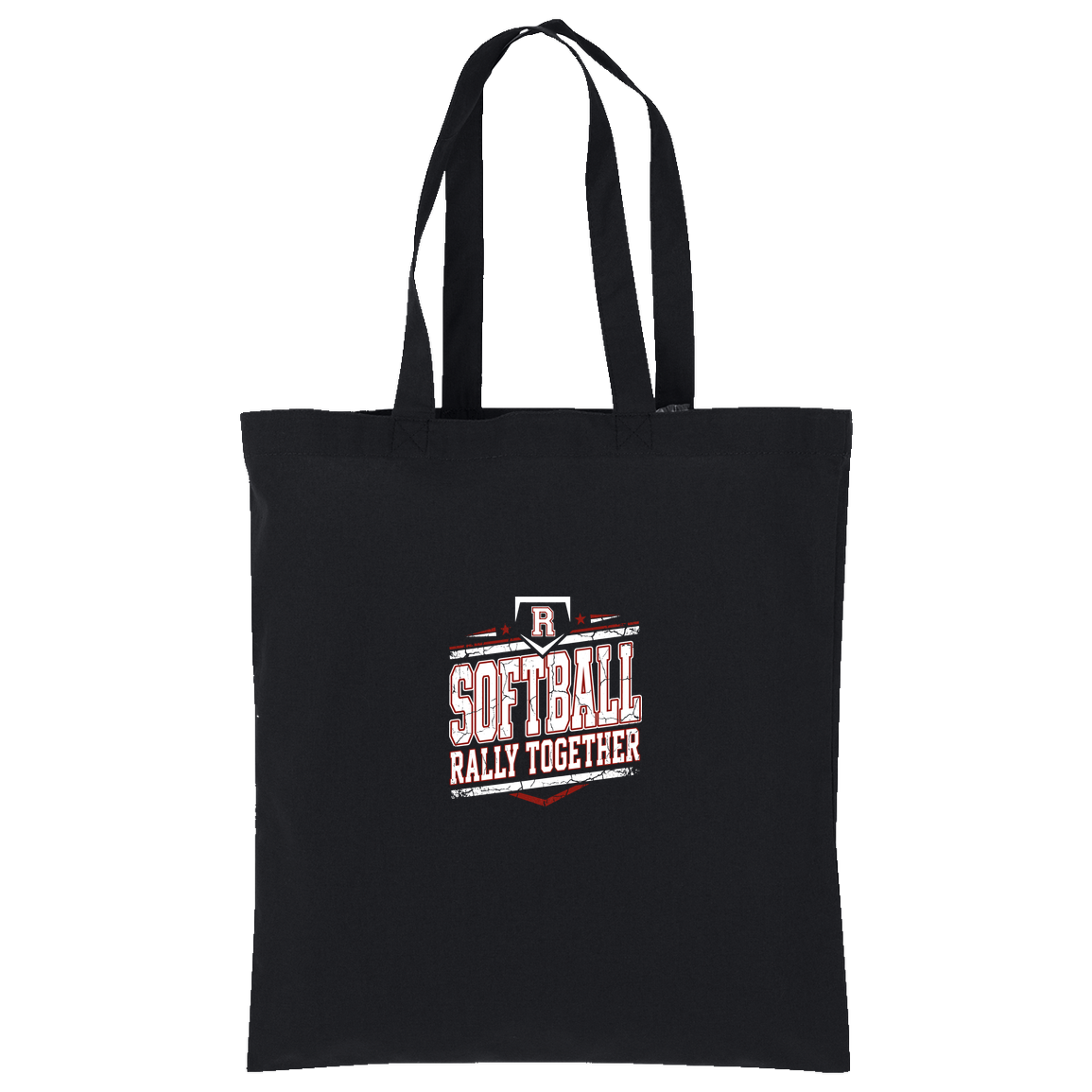 rally-softball-rally-base-rally-together-white-port-authority-core-cotton-tote — Deep Black — Front — source sha256 8e3c529948117666c108fd05512d38e8af27d871a8bb0461541cda40fac65c7b — Color position 1