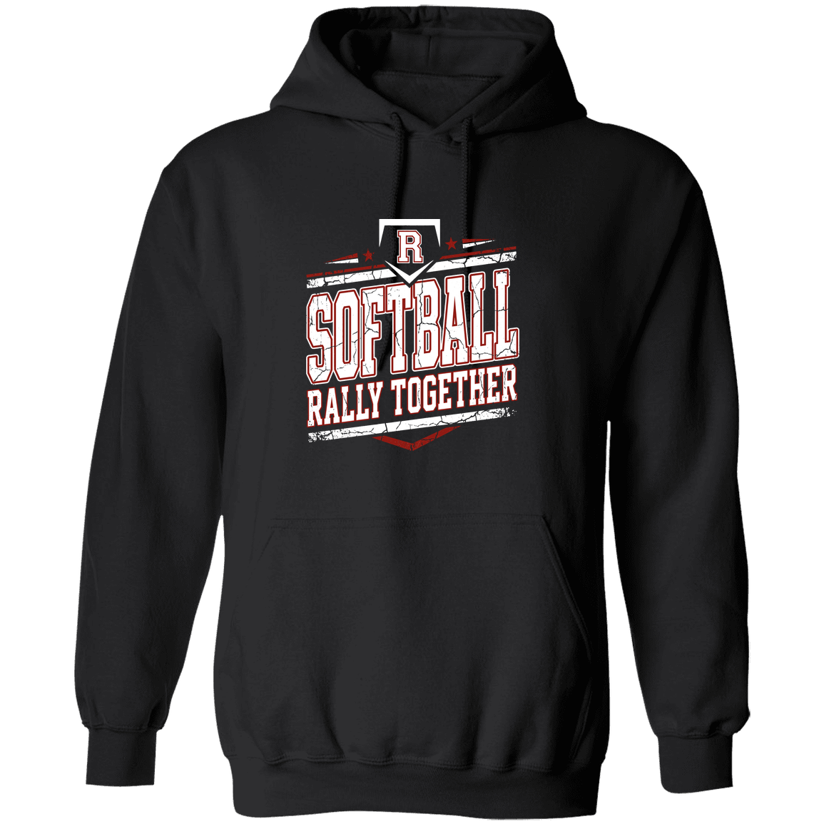 rally-softball-rally-base-rally-together-white-gildan-pullover-hoodie — Black — Front — source sha256 b20315db849579f0074c1cdacff6a8b27f53bd56750ec3470f7ddf3d0be9c211 — Color position 1