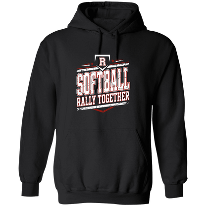 rally-softball-rally-base-rally-together-white-gildan-pullover-hoodie — Black — Front — source sha256 b20315db849579f0074c1cdacff6a8b27f53bd56750ec3470f7ddf3d0be9c211 — Color position 1