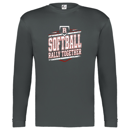 rally-softball-rally-base-rally-together-white-c2-kids-performance-long-sleeve-tee — Graphite — Front — source sha256 c04f2cff19e38de4e4a6245fc695d8bb3925d40c4754195d2dc5fa42828f2010 — Color position 2