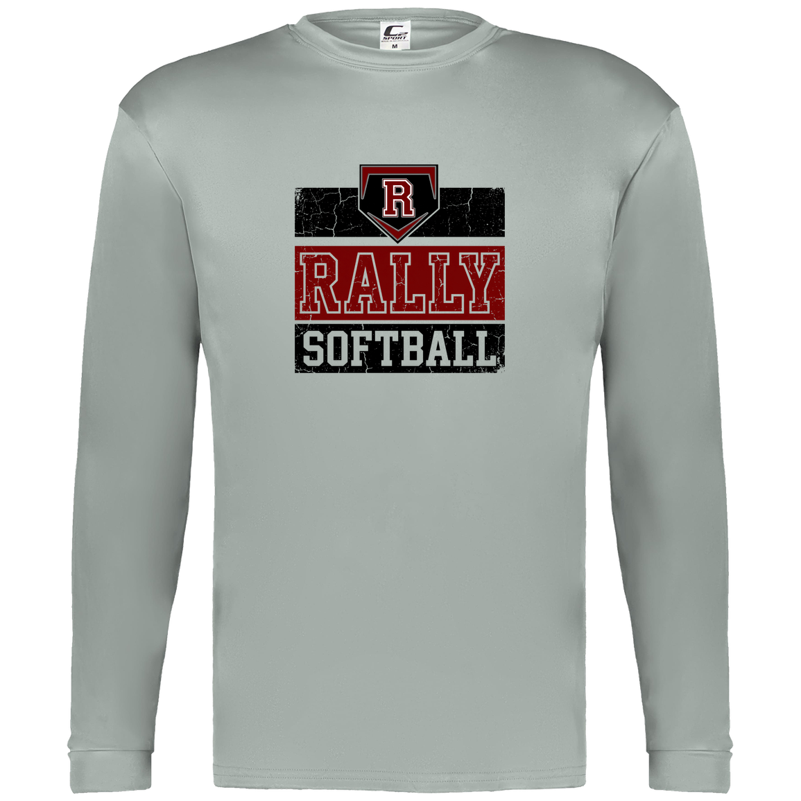 rally-softball-rally-base-softball-blocks-c2-mens-performance-long-sleeve-tee — Silver — Front — source sha256 078e05bfbe01cdf2fcca009d35544b7a40ba9234cf3429f589997201e3fbd460 — Color position 1