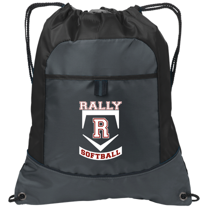 rally-softball-base-white-port-authority-pocket-cinch-pack — Deep Smoke/Black — Front — source sha256 022cf80caa76d47a75595c909373d29ce7821d88639f8bcfad9d90a6ac30fc13 — Color position 1