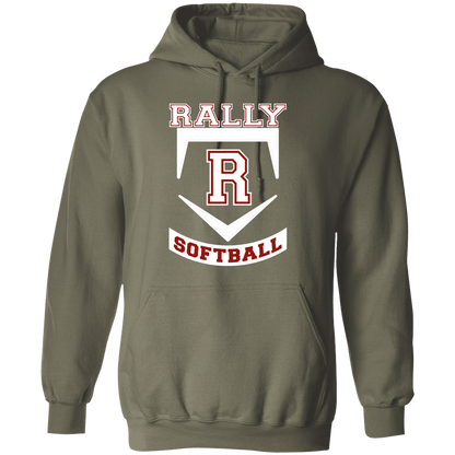 rally-softball-base-white-gildan-pullover-hoodie — Military Green — Front — source sha256 1cd958cb43e2666070f388f8471b5614b1de20022483e755ddefd7c4ede2a2fe — Color position 3