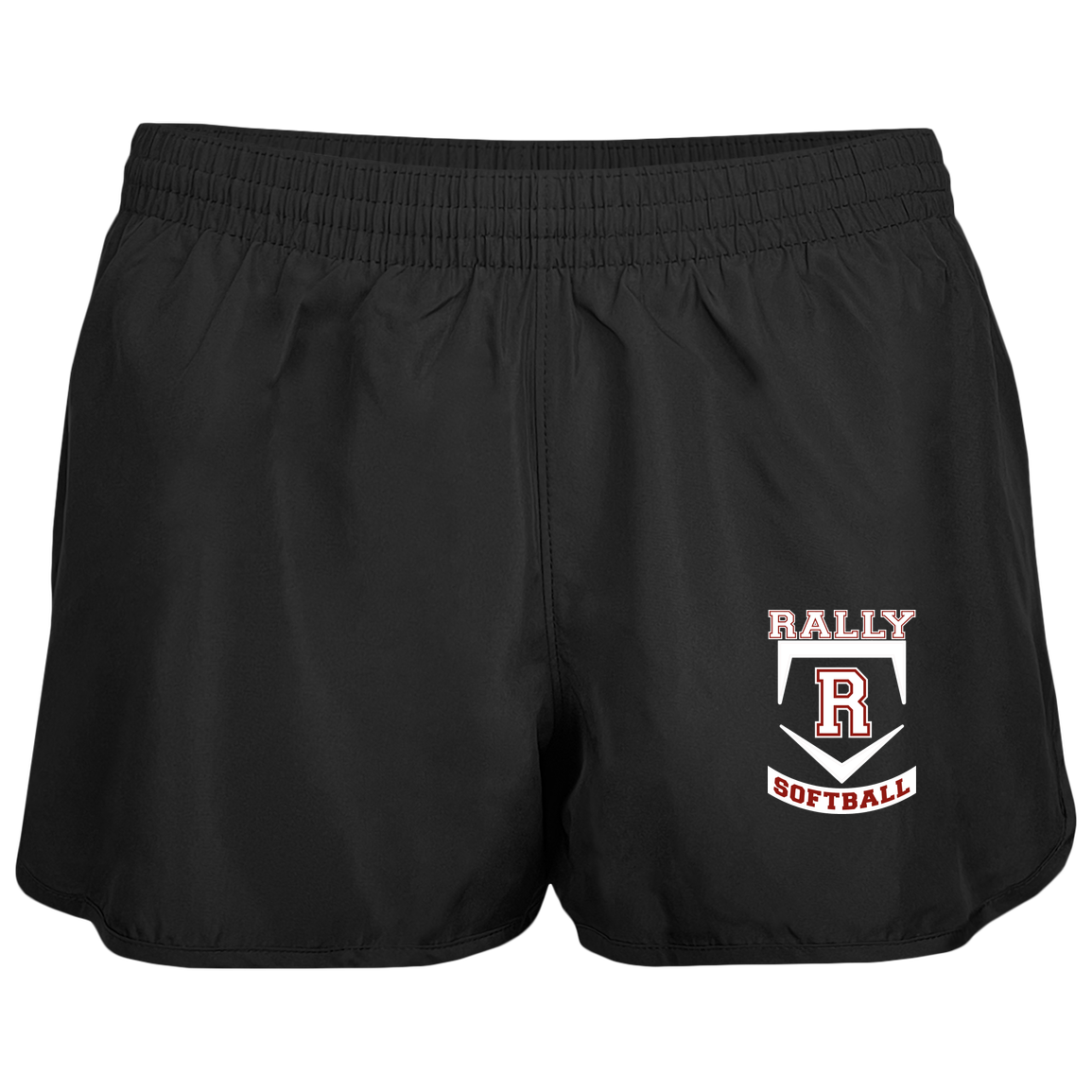 rally-softball-base-white-augusta-ladies-wayfarer-running-shorts — Black — Front — source sha256 39d07223b81d22c2c16d41c184be93fedbecfd137b549a770bb459c4c10eb1ea — Color position 1
