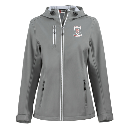 rally-softball-base-white-clique-womens-eco-stretch-softshell-jacket — Slate — Front — source sha256 572632996f5d691c66dec0cb273a186468956e069b98af11e4206cfc5009ec69 — Color position 2