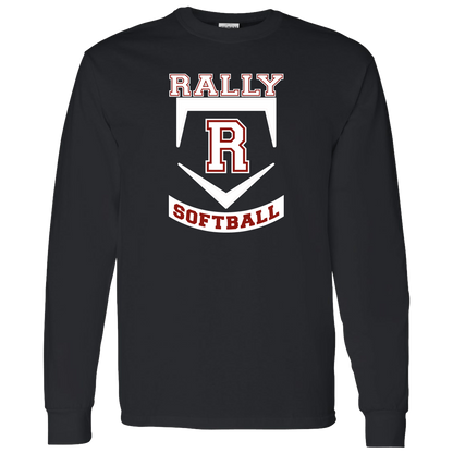 rally-softball-base-white-gildan-ls-t-shirt-5-3-oz — Black — Front — source sha256 5773fa0896efabd3197ee65064d50f695c5194cc956767cc1d1eb2b8298e450d — Color position 2