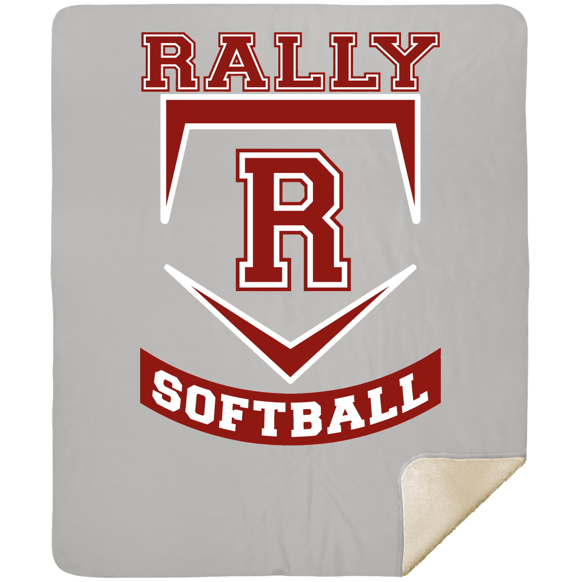 rally-softball-base-mshm-premium-sherpa-blanket-50x60 — Silver — Front — source sha256 623dd1b1925f1a0a2870b560ef41951903ac85559f66ce4a1785e9dc4ed234dc — Color position 4