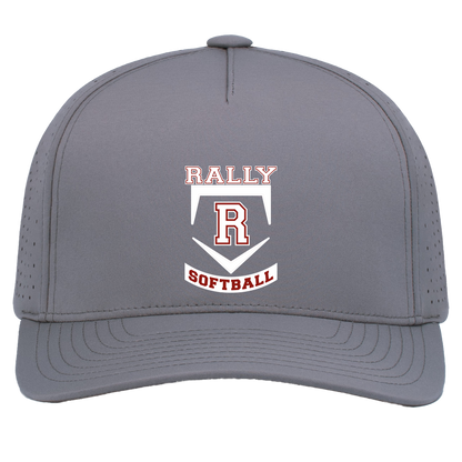 rally-softball-base-white-pacific-headwear-weekender-perforated-snapback-cap — Graphite — Front — source sha256 a31e0cdd55740c7e5f7d65d6bdeefa1730ef4190a033131a72bfb1548147ed86 — Color position 4