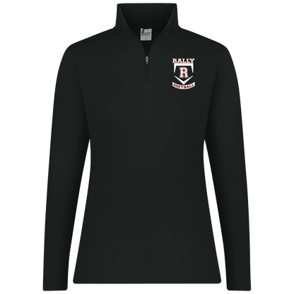 rally-softball-base-white-c2-womens-1-4-zip-pullover — Black — Front — source sha256 a9398e47b706229fa4e8383a7d9a36d70bc4f8e9fdfac9ef3f54e0572b883286 — Color position 1