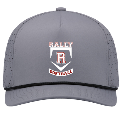 rally-softball-base-white-pacific-headwear-weekender-perforated-snapback-cap — Graphite/Black — Front — source sha256 b2f72214e1aa6b4e7d55e8f1c8ff2c705887337866ff4aa238304da9725be4d2 — Color position 3