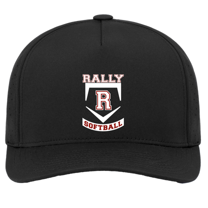 rally-softball-base-white-pacific-headwear-weekender-perforated-snapback-cap — Black — Front — source sha256 d15224c51febb6de01c977bfeda0800fa4cb005495247e95749b608db28df139 — Color position 2