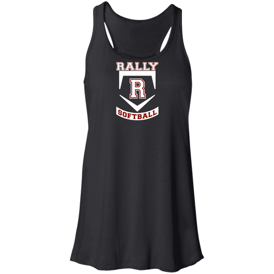 rally-softball-base-white-bella-canvas-flowy-racerback-tank — Black — Front — source sha256 d5ddee09518d6c9133f737b542c8c522905d446d448fc624152a3d5510e9d3bf — Color position 1