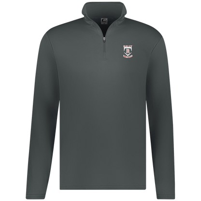 rally-softball-base-white-c2-mens-1-4-zip-pullover — Graphite — Front — source sha256 e332bb4a02b2f7b2920bb298eb249f98e95af6e7b3b3d48d05554f538b8fb377 — Color position 2