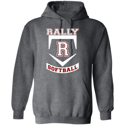 rally-softball-base-white-gildan-pullover-hoodie — Dark Heather — Front — source sha256 ffa1f660fb71f16c2732420bb10ab08856d5c26875644fbe05892fd5fc43bf2a — Color position 2