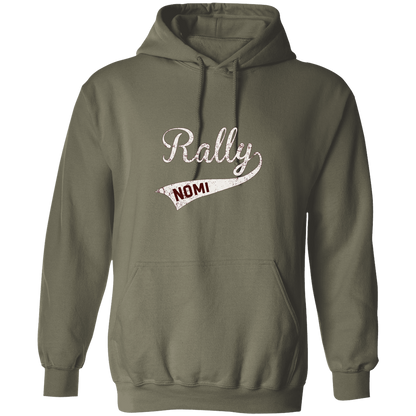 rally-softball-rally-original-white-gildan-pullover-hoodie — Military Green — Front — source sha256 1ae97d7cc5bf88f7d1b40bef89fc5b4a1ece1fb94db9689230b618594cbb4b01 — Color position 3