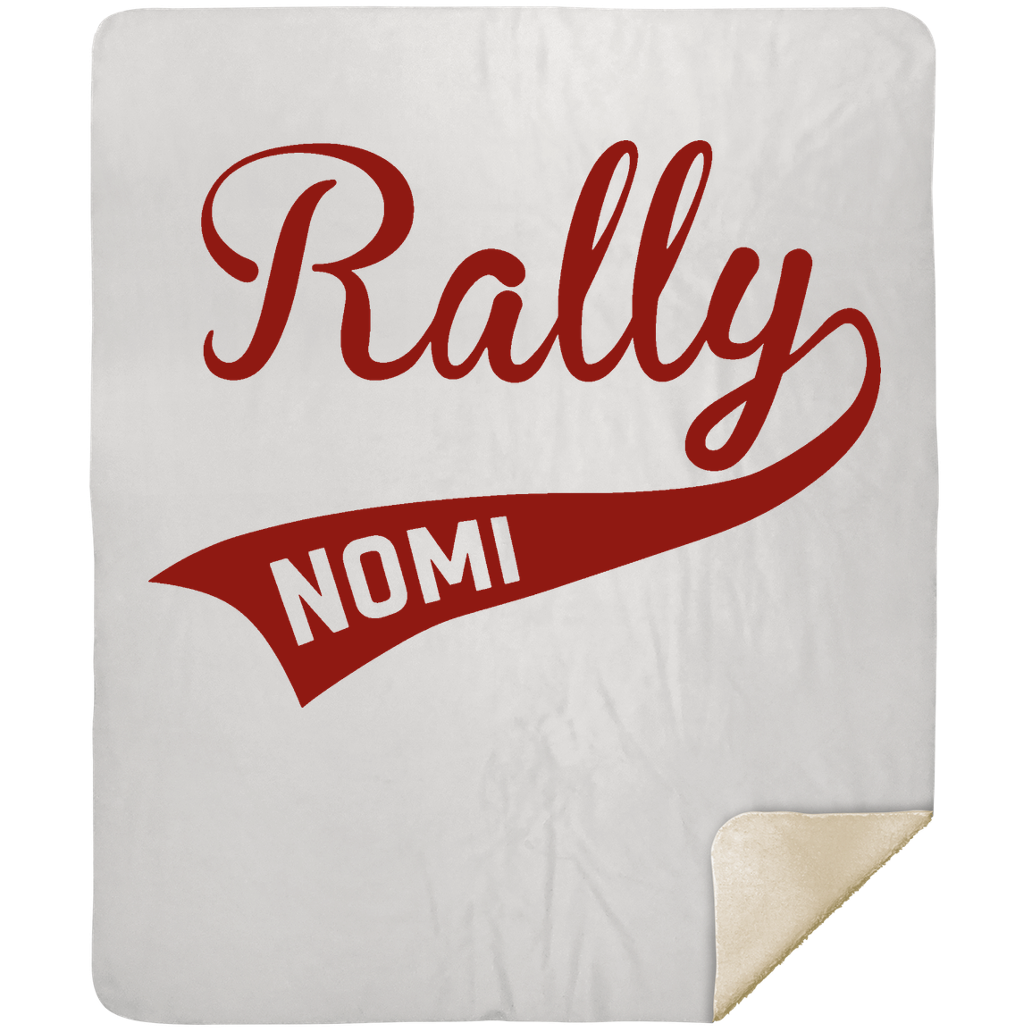 rally-softball-rally-original-mshm-premium-sherpa-blanket-50x60 — White — Front — source sha256 37e58555edd4edb2c36036667dd9117c2324f5bf6d76ba03e5dc72908e8e171d — Color position 1