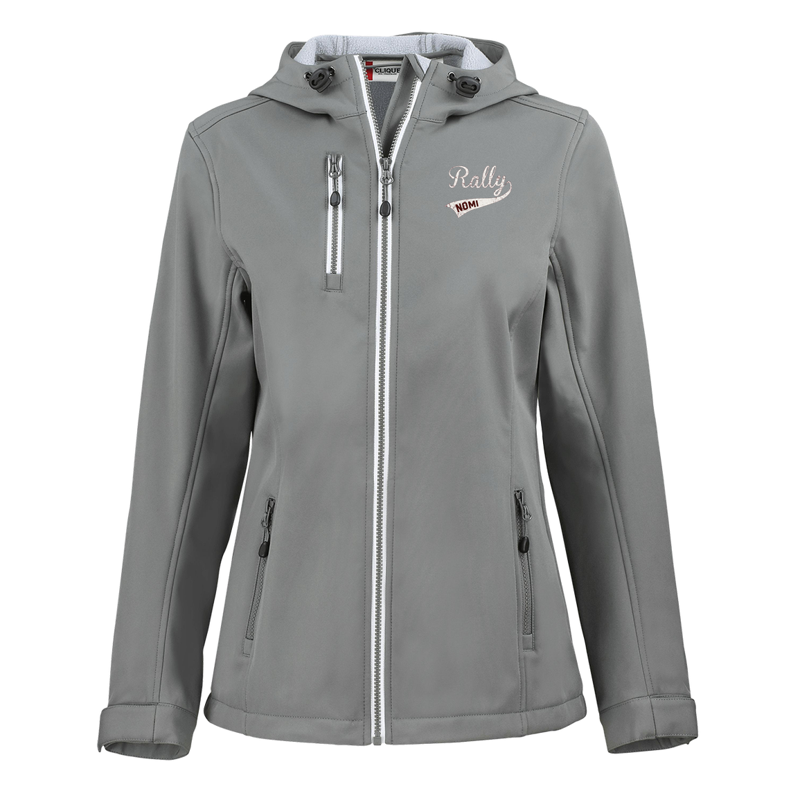 rally-softball-rally-original-white-clique-womens-eco-stretch-softshell-jacket — Slate — Front — source sha256 42318fd54b049524f961d59a0548bb8f042c7b02a5188db523e14bd461d50df2 — Color position 2