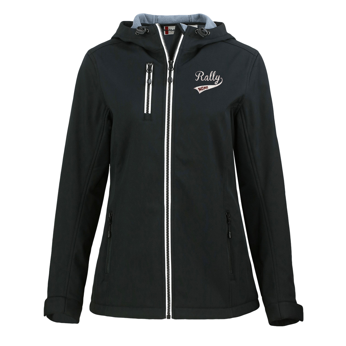 rally-softball-rally-original-white-clique-womens-eco-stretch-softshell-jacket — Black — Front — source sha256 50b5e368abf4e0b684d5a12566f5e9981c803bda5ed16c197e1e84ae9a89f929 — Color position 1