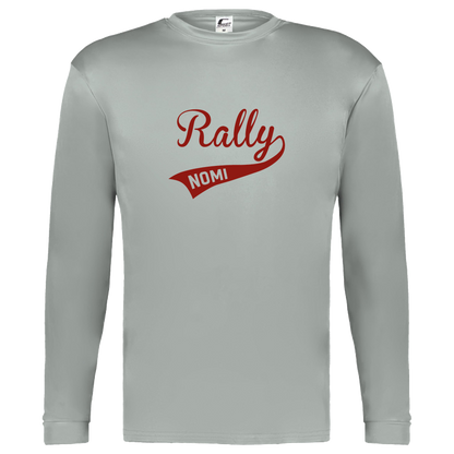 rally-softball-rally-original-c2-kids-performance-long-sleeve-tee — Silver — Front — source sha256 5e41b95516c67b6b0c15bdf1590bfbd7ca0ece9a3f840c4e5c229fc4cc9ece9c — Color position 1