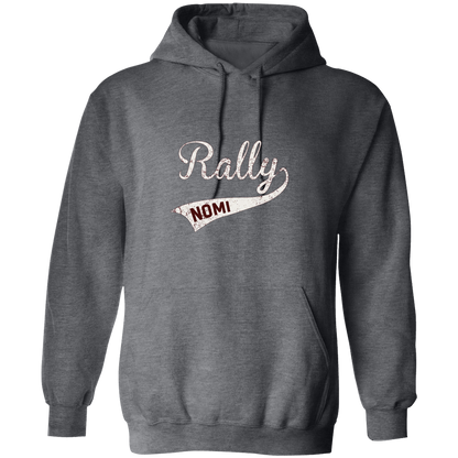 rally-softball-rally-original-white-gildan-pullover-hoodie — Dark Heather — Front — source sha256 709d7d3a9243430336a5fa7af76b1cc019a4f8e9ea764776f124af4020614a87 — Color position 2