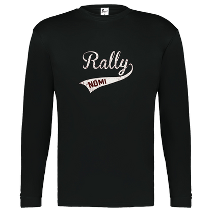 rally-softball-rally-original-white-c2-kids-performance-long-sleeve-tee — Black — Front — source sha256 8827995807f287592e3fd5fb215f0a1702e5b9a93e7ad7d8c4b735ab3b54660f — Color position 1