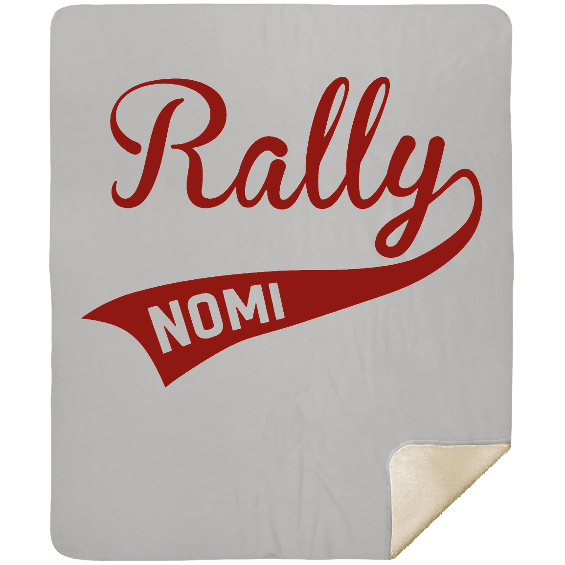 rally-softball-rally-original-mshm-premium-sherpa-blanket-50x60 — Silver — Front — source sha256 a2cd79da192e0747a88e472a5f01efc408c69010319d246c3038c017c0e3b62d — Color position 3