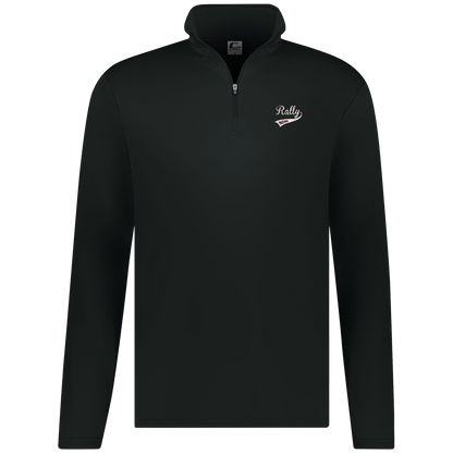 rally-softball-rally-original-white-c2-mens-1-4-zip-pullover — Black — Front — source sha256 bf27d0d57af93831e3c56ba307dd4ab4765b33ae1879088dc07aca06182ab804 — Color position 1