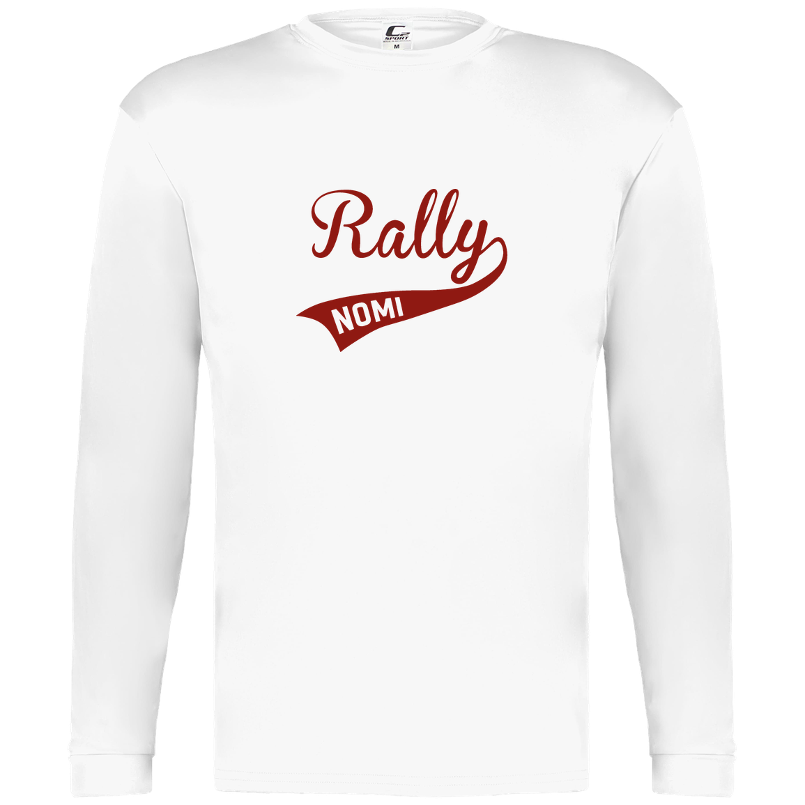 rally-softball-rally-original-c2-mens-performance-long-sleeve-tee — White — Front — source sha256 cdb5dfe7cbfe10d634b1bf61218898664b8d3c5a88ec72f78a3dff384c683a79 — Color position 2