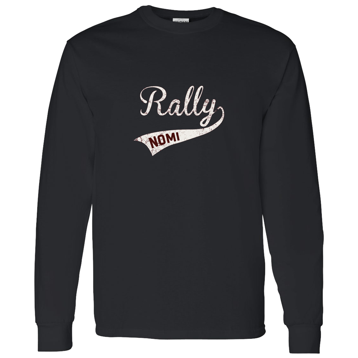 rally-softball-rally-original-white-gildan-ls-t-shirt-5-3-oz — Black — Front — source sha256 eb06c520af109077b69f90821f381cda8d8f3fa731e1e1730d534b6c59f51428 — Color position 2