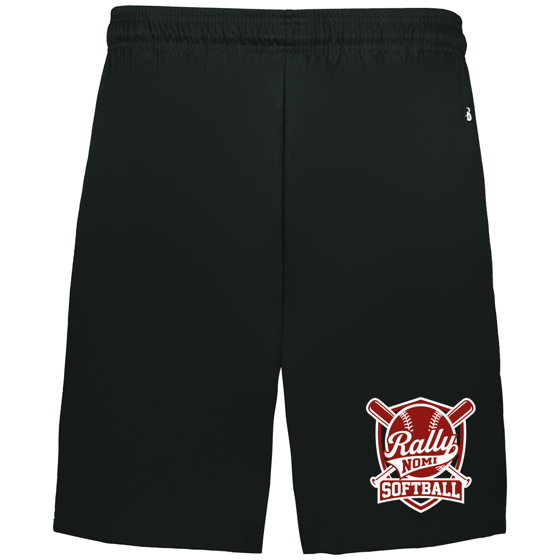 rally-softball-rally-shield-white-badger-adult-b-core-7-inch-short-with-pockets — Black — Front — source sha256 3329f9e59c391df3c723ab7318ae84d3bdd009851a2a550402acb9c480677b92 — Color position 1