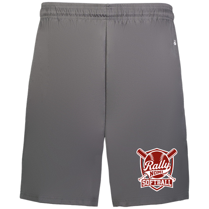 rally-softball-rally-shield-white-badger-adult-b-core-7-inch-short-with-pockets — Graphite — Front — source sha256 36fb0f759e9f0499bcf445c784aa58f164ce2134b7d6b98b2f9ae75c543acc1f — Color position 2