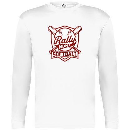 rally-softball-rally-shield-c2-mens-performance-long-sleeve-tee — White — Front — source sha256 43c7f97a5fdea78f4801bcc4a320776d5604c426f9070a5685c53cc154e3e441 — Color position 4