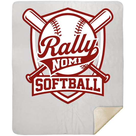 rally-softball-rally-shield-mshm-premium-sherpa-blanket-50x60 — White — Front — source sha256 5889c884c2e1f936fce31888f96c598ed08abed5cb95ddf26f710756e671830d — Color position 1