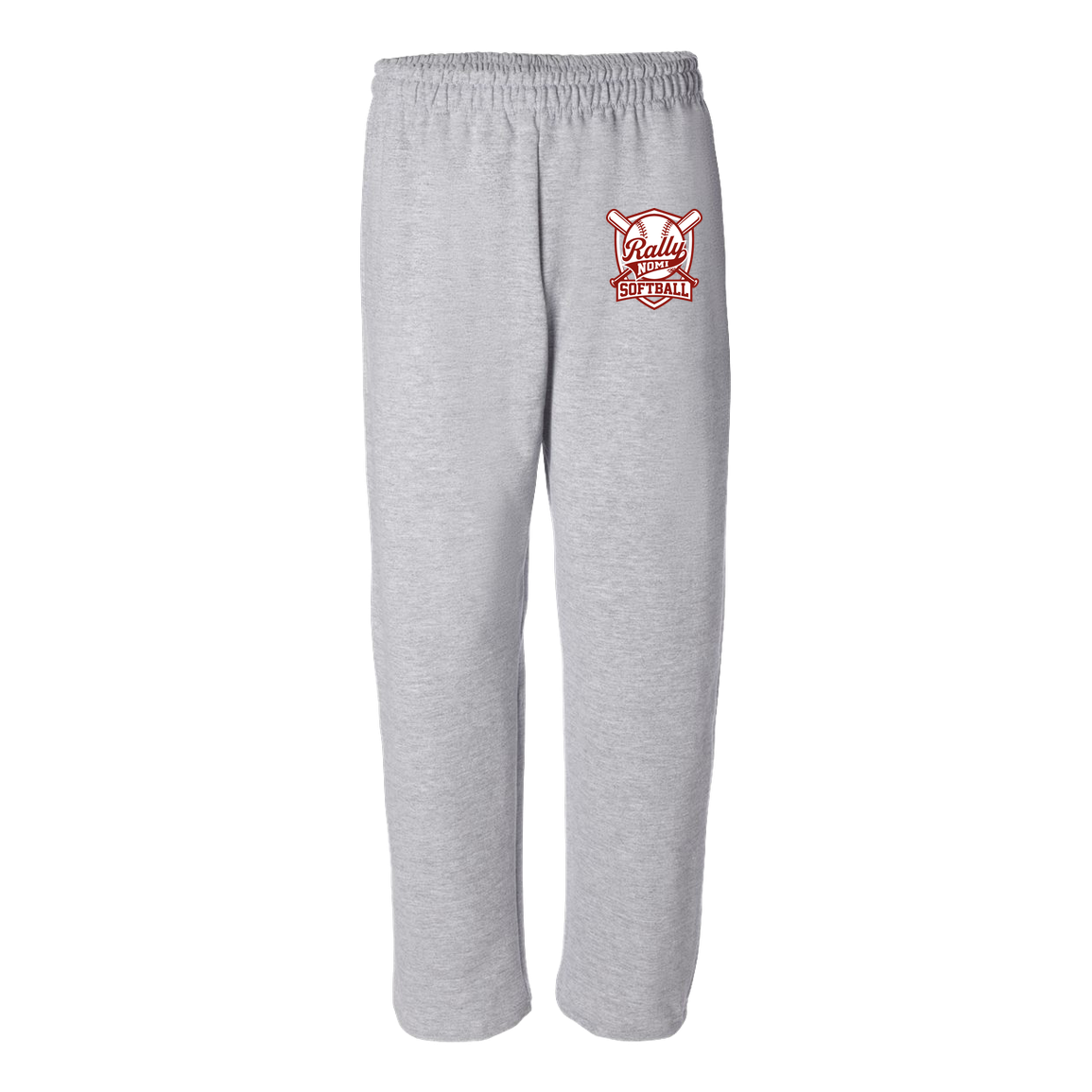 rally-softball-rally-shield-gildan-adult-heavy-blend-open-bottom-pant — Sport Grey — Front — source sha256 6127faebd3b335d89f615ca7db546ac237cbd7455be847801e4f342dfe91feff — Color position 2