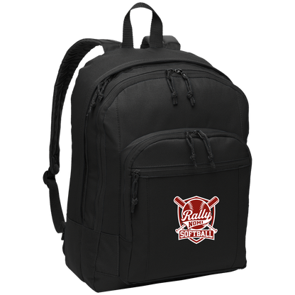 rally-softball-rally-shield-white-port-authority-basic-backpack — Black — Front — source sha256 886067bd9107e6f9c629ac16941c41a4c17649a2f4d02cc65eb7be02ab7b96f7 — Color position 1