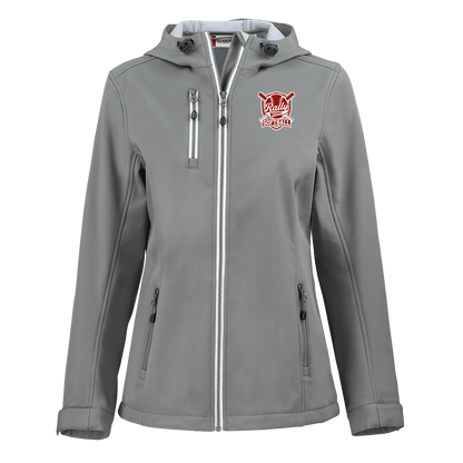 rally-softball-rally-shield-white-clique-womens-eco-stretch-softshell-jacket — Slate — Front — source sha256 e2918d32d07f1d10588b7989f4bea8d90a9305d4d396ba10a1c5d5f161159b7d — Color position 2