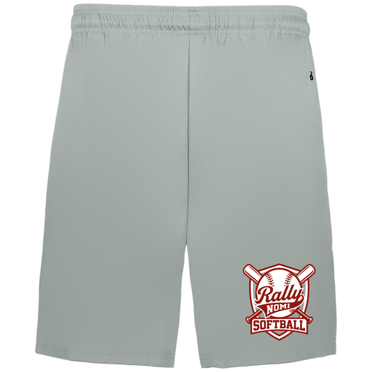 rally-softball-rally-shield-badger-adult-b-core-7-inch-short-with-pockets — Silver — Front — source sha256 fc9cad0859ad976c3afc4e7ce8814fd832bd408ce60c115974de7e6ce1719d79 — Color position 3