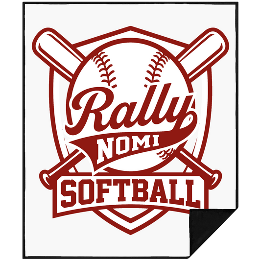 Rally Shield Picnic Blanket 50x60 — White — render e811d816738a681e