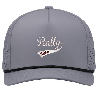 rally-softball-rally-signature-white-pacific-headwear-weekender-perforated-snapback-cap — Graphite/Black — Front — source sha256 2277026d630aed5e1d20f6c3c6b5d887b8da5dcf27f5a173b096c287efadaa86 — Color position 3