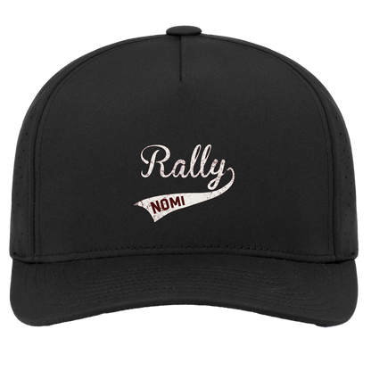 rally-softball-rally-signature-white-pacific-headwear-weekender-perforated-snapback-cap — Black — Front — source sha256 72053bacc2c5ee7e18f38eaef86045fb8962c69bcfcbffe90136d35f26387af4 — Color position 2