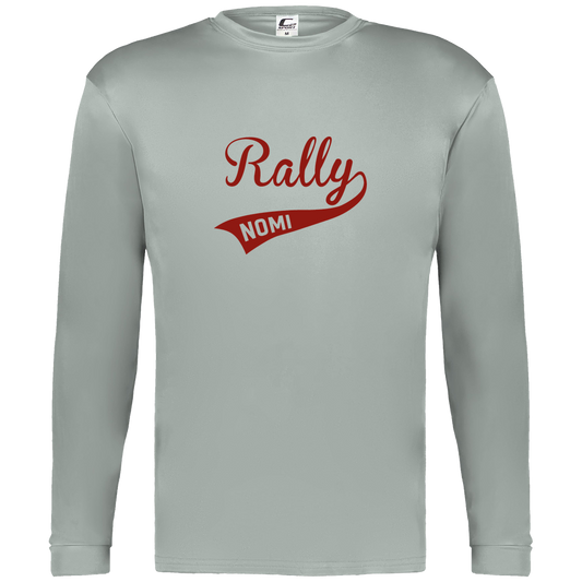 rally-softball-rally-signature-c2-mens-performance-long-sleeve-tee — Silver — Front — source sha256 cd13e665e284208cf7140010628b7304a0d20d53062b925cc5ba7f97deff92a6 — Color position 1