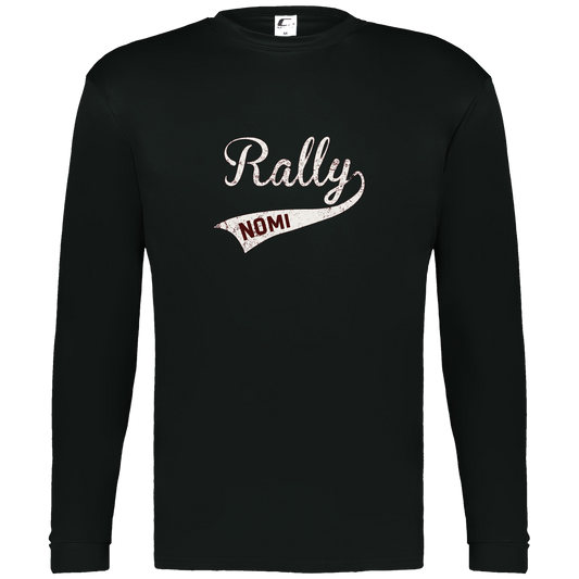 rally-softball-rally-signature-white-c2-mens-performance-long-sleeve-tee — Black — Front — source sha256 e61f3ebcfb8b8a494c548686e3766dfd500688a093b62b8f26087238cf2a3fe6 — Color position 1