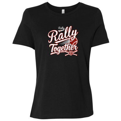 rally-softball-rally-together-white-bella-canvas-ladies-relaxed-jersey-short-sleeve-t-shirt — Black — Front — source sha256 49e8f1cd97c3cb80b8294f251ff703220c05cba166741e29a026ed0a8ec64a1d — Color position 1
