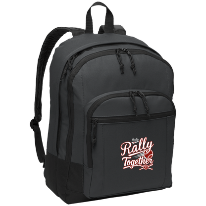 rally-softball-rally-together-white-port-authority-basic-backpack — Dark Charcoal — Front — source sha256 5555d231bd3acbfb1542abc86eef606cd728fb98671c44e66e9a727ee25a191c — Color position 2