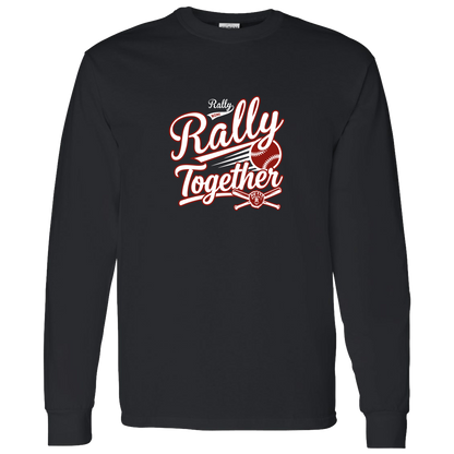 rally-softball-rally-together-white-gildan-ls-t-shirt-5-3-oz — Black — Front — source sha256 6c3c92b66c2929681c6bc20bc9695b187f2244de3662fa8e40a368b0b6294d76 — Color position 2